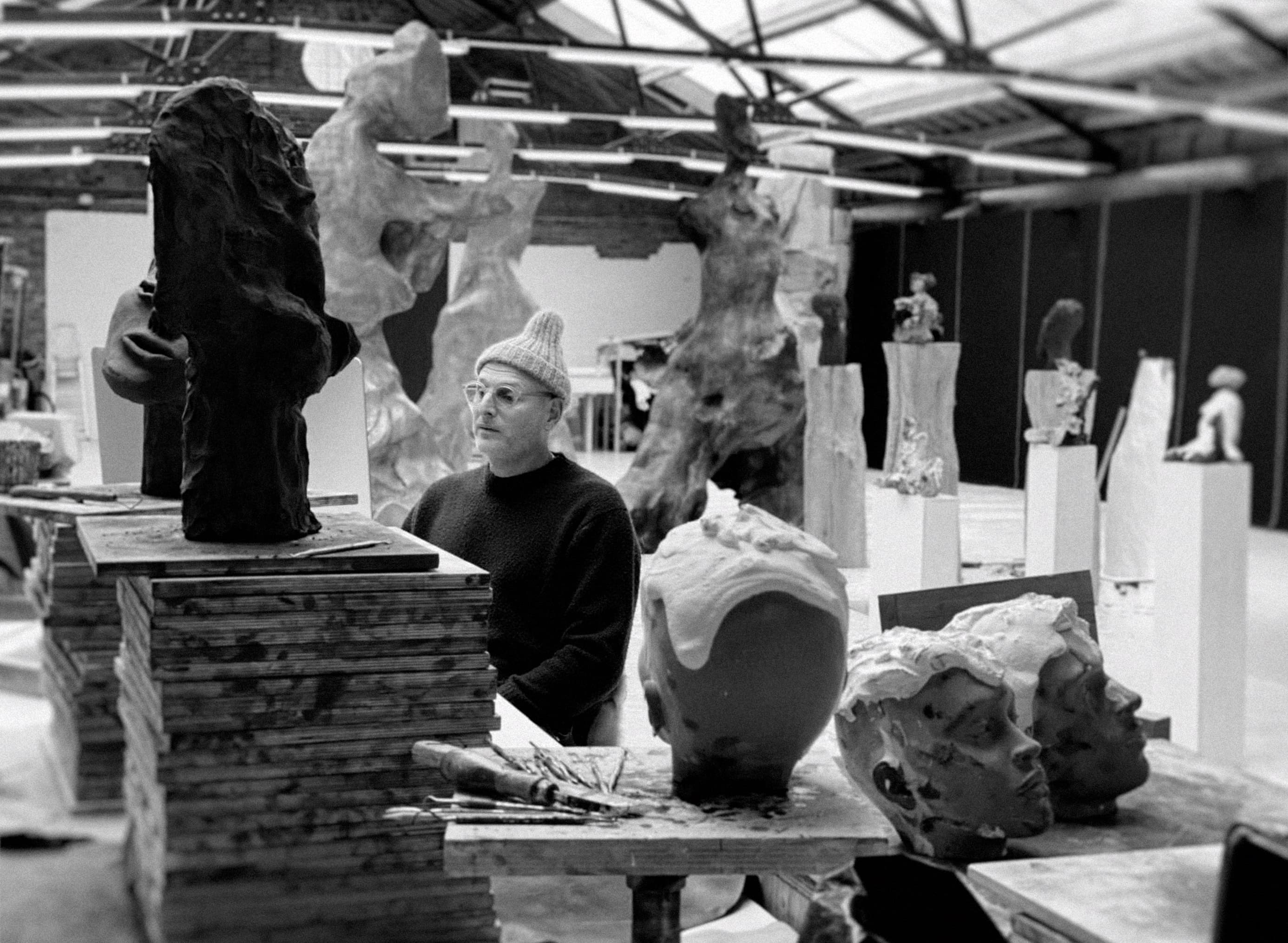 Daniel Silver in the studio